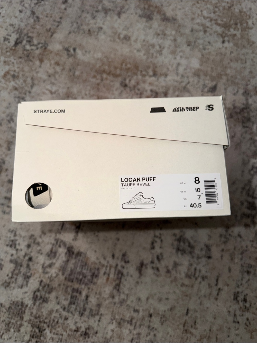 STRAYE Logan Puff Taupe Bevel Men’s Sneakers